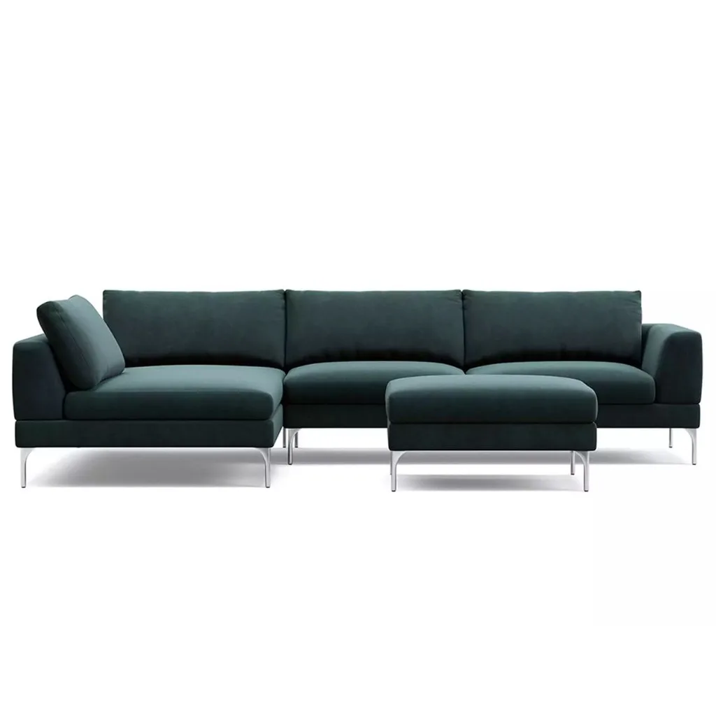 King Living Plaza Modular Sofa with Chaise and Ottoman