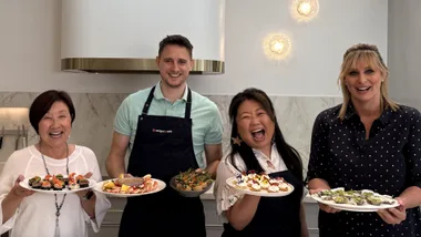 nagi coking christmas lunch in her new kitchen