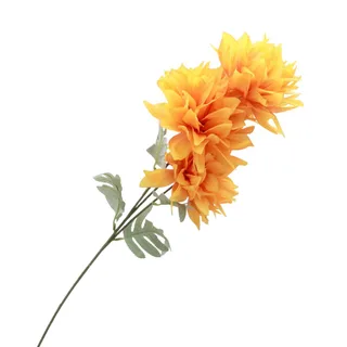 Artificial silk dahlia orange (3 heads), Floral Forest