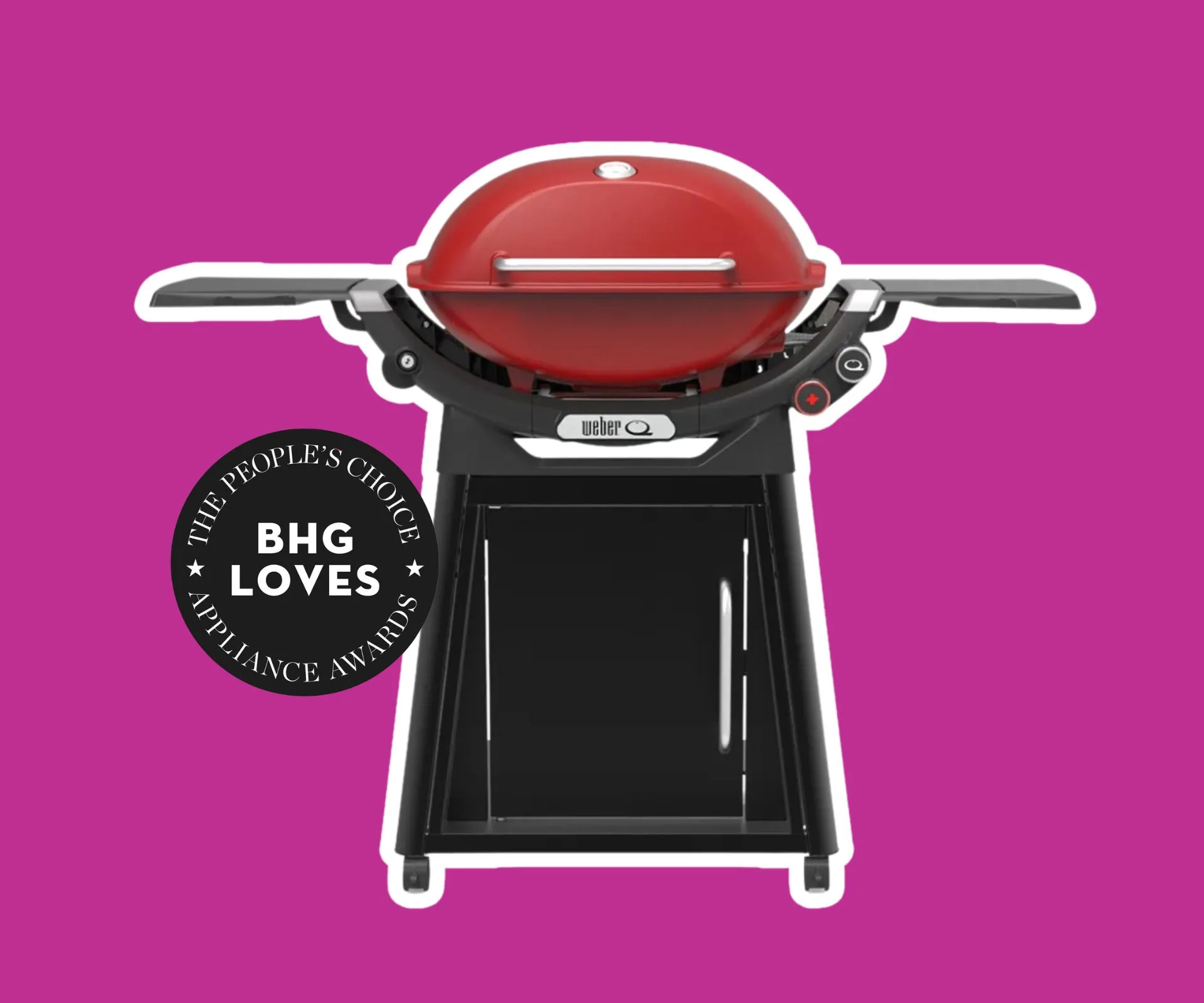 The Weber FamilyQ+ Premium gas barbecue is a staff pick in the Better Homes and Gardens Peoples' Choice Appliance Awards