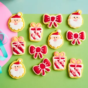 basic christmas butter cookies with royal icing hero