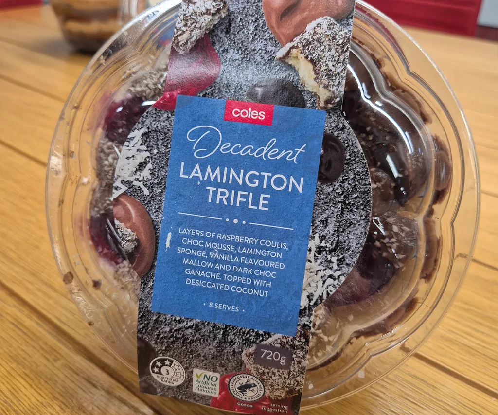 Coles lamington trifle
