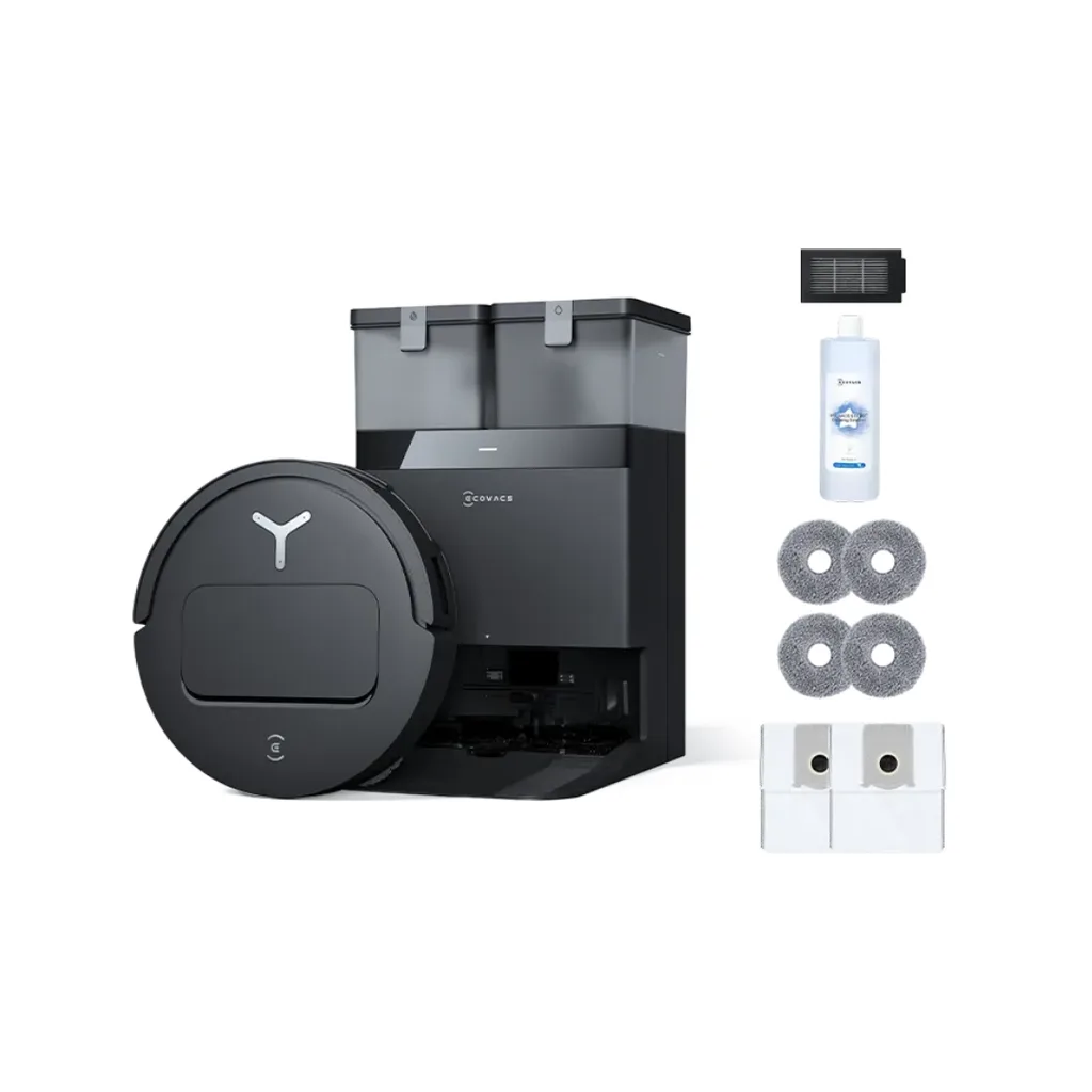 Ecovacs DEEBOT T50 PRO OMNI Black Robot Vacuum and Mop + Accessories