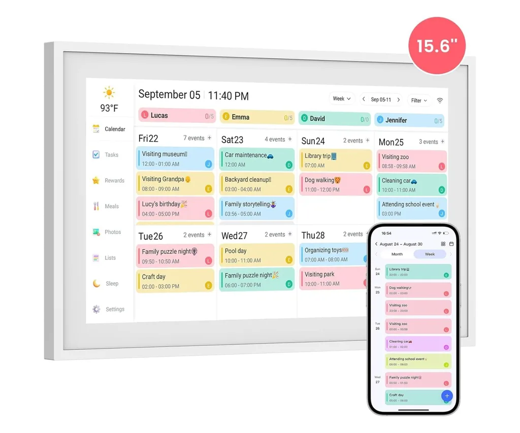 Denash 15.6 Inch Digital Calendar Best digital calendars Australia 2026