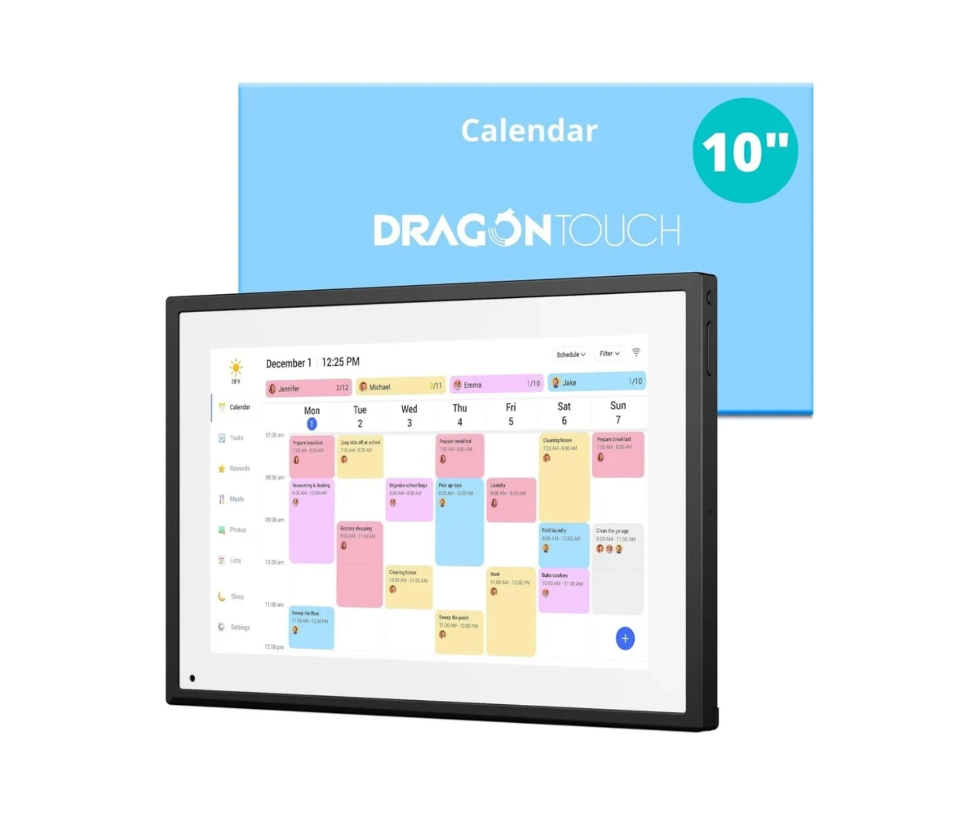 Dragon Touch 10.1-inch digital calendar Best digital calendars Australia 2026