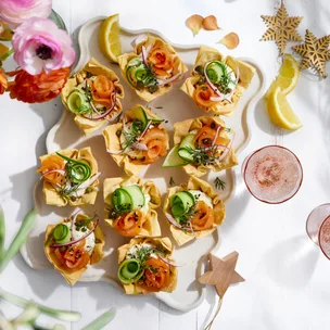 everything bagel cups