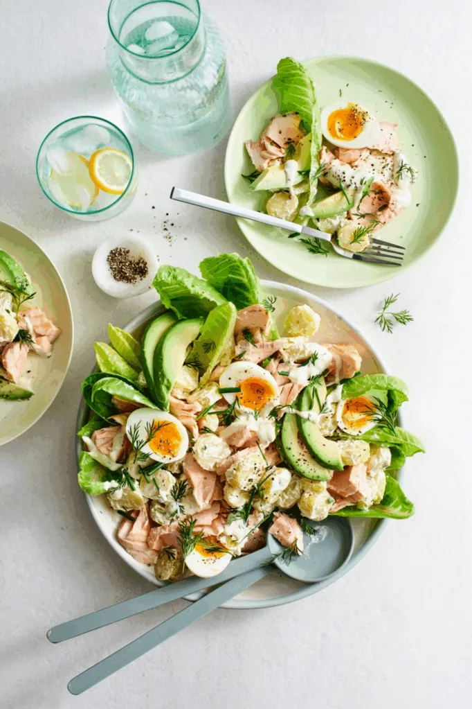 matt moran salmon and potato salad