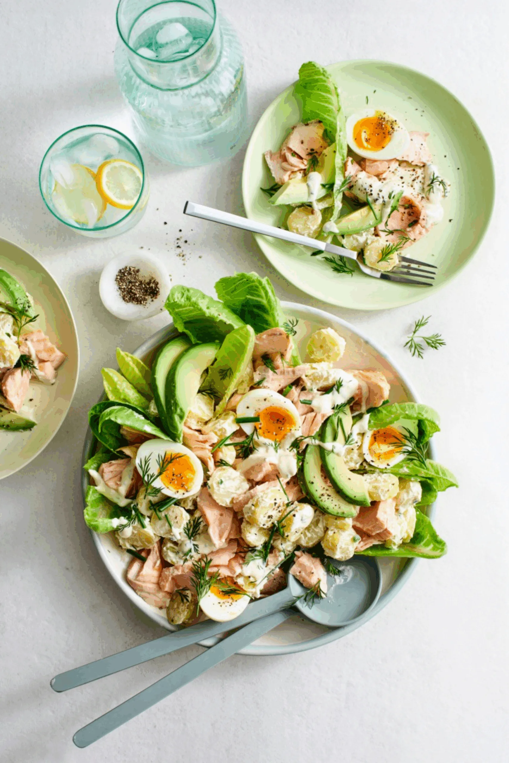 matt moran salmon and potato salad