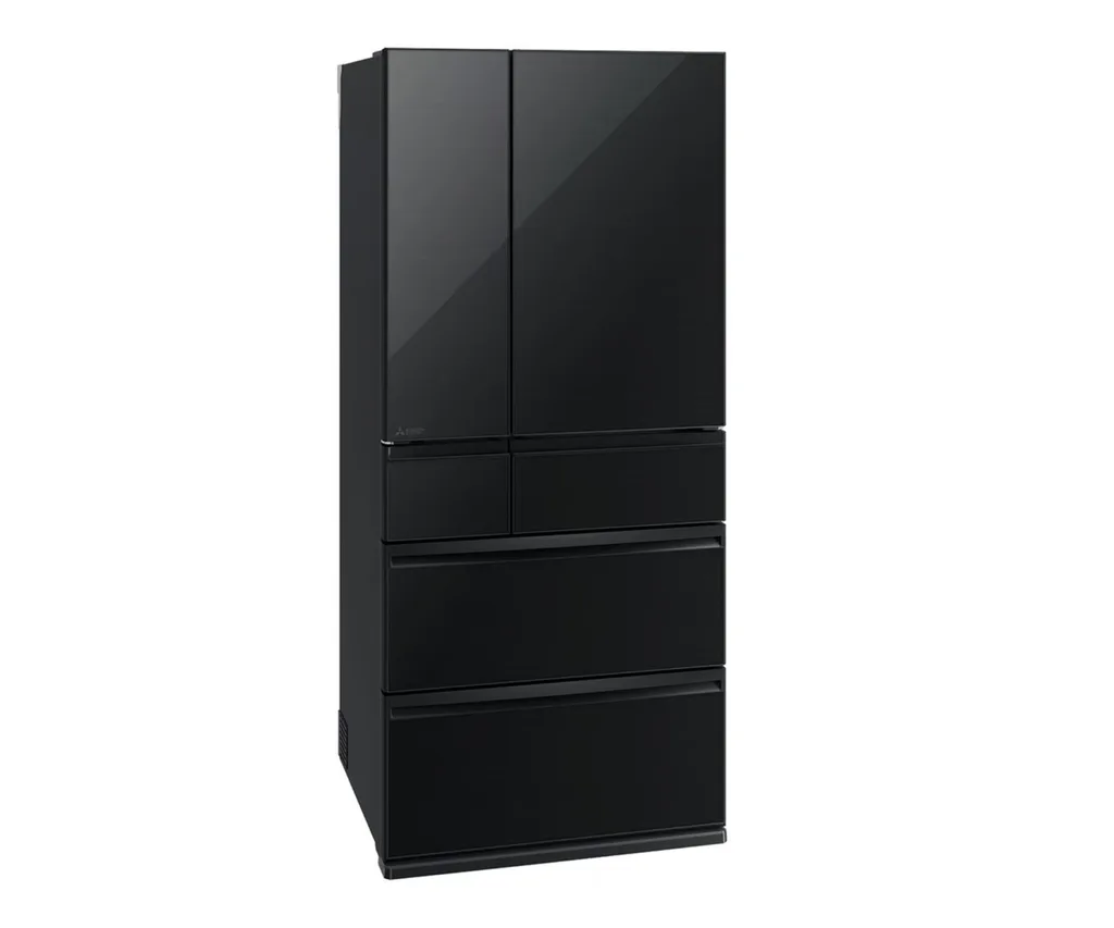 The Mitsubishi Electric 700 litre multi-drawer fridge in black is one of the brand's best-rated models in the MR WX range.