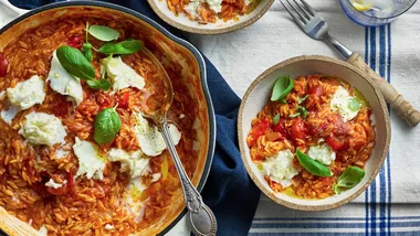 Matt Moran’s 30-minute tomato baked risoni is the weeknight dinner we can’t stop making