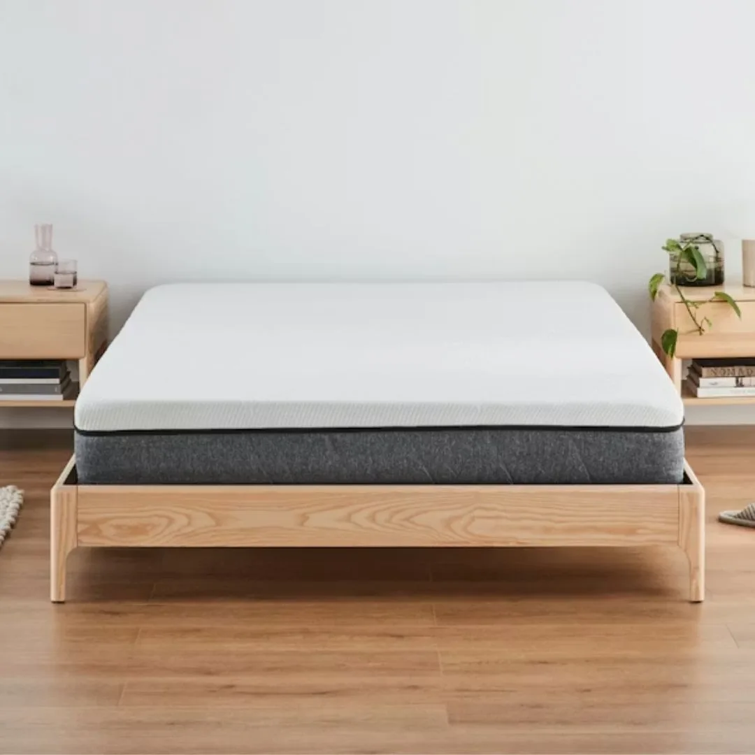The Ecosa Mattress is made with three layers of foam, a top cover and a base.