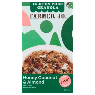 Farmer Jo Honey Coconut & Almond GF Granola, Coles