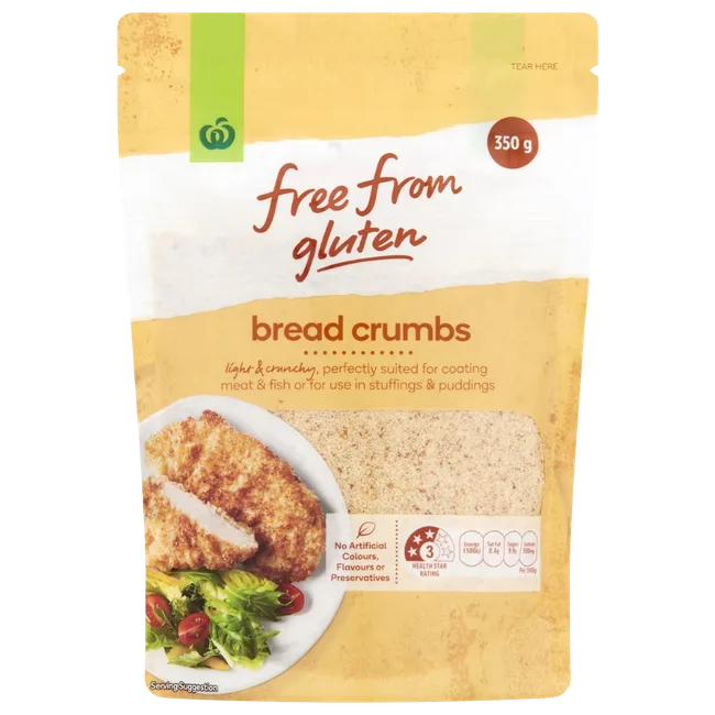 woolworths free from gluten bread crumbs