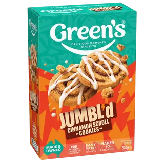 Green’s Jumbl’d Cinnamon Scroll Cookies, Woolworths
