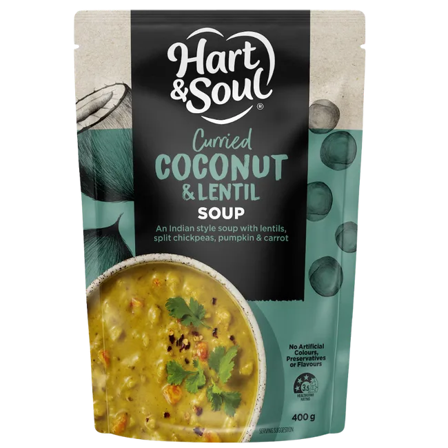 hart & soul coconut and lentil soup