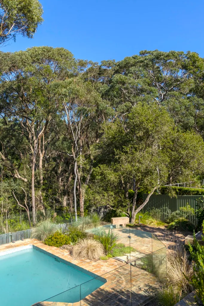 kath gadd designed backyard in east ryde with pool and sandstone