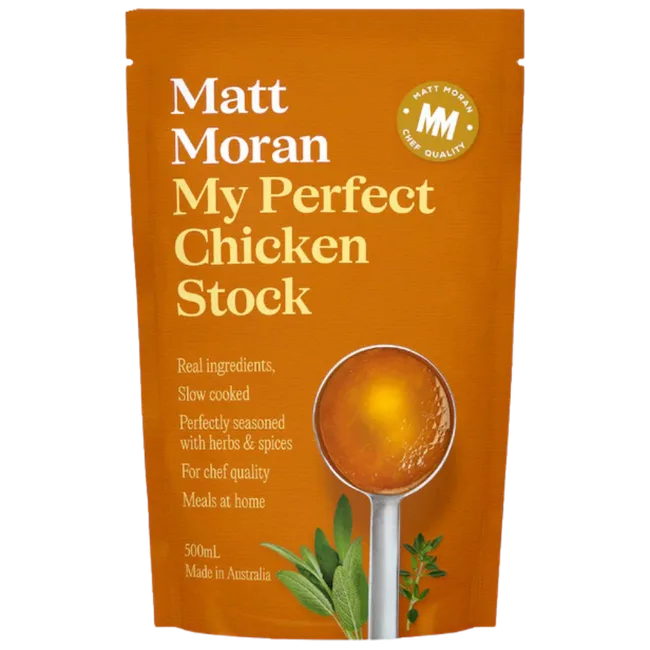 matt moran my perfect chicken stock