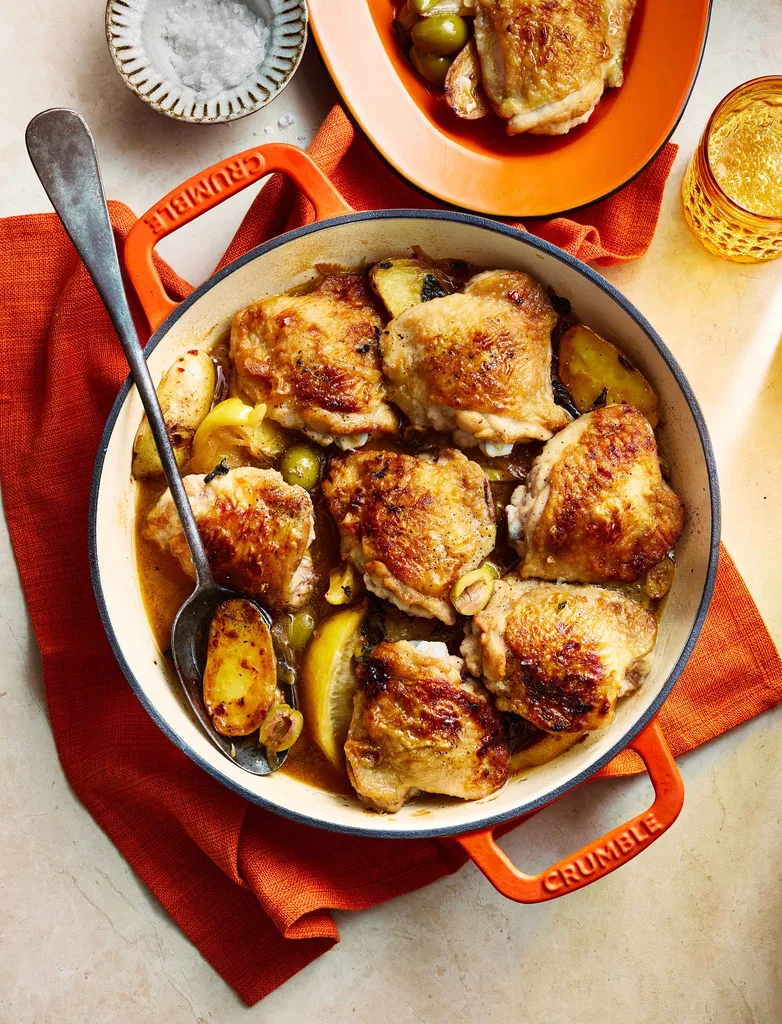 Matt Moran's Tuscan roast chicken one pan