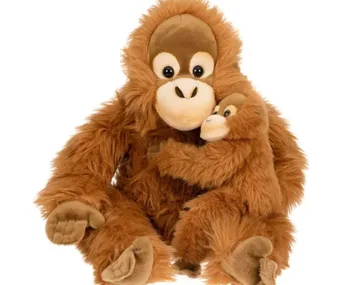 Jumbo Orangutan Mum and Baby Teddy Bear Soft Toy