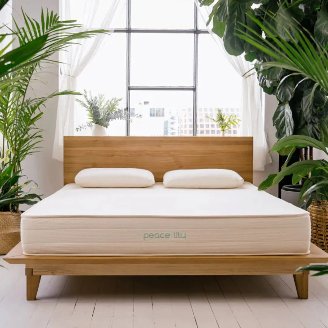Peace Lily pure latex mattress, made from 100% natural latex.