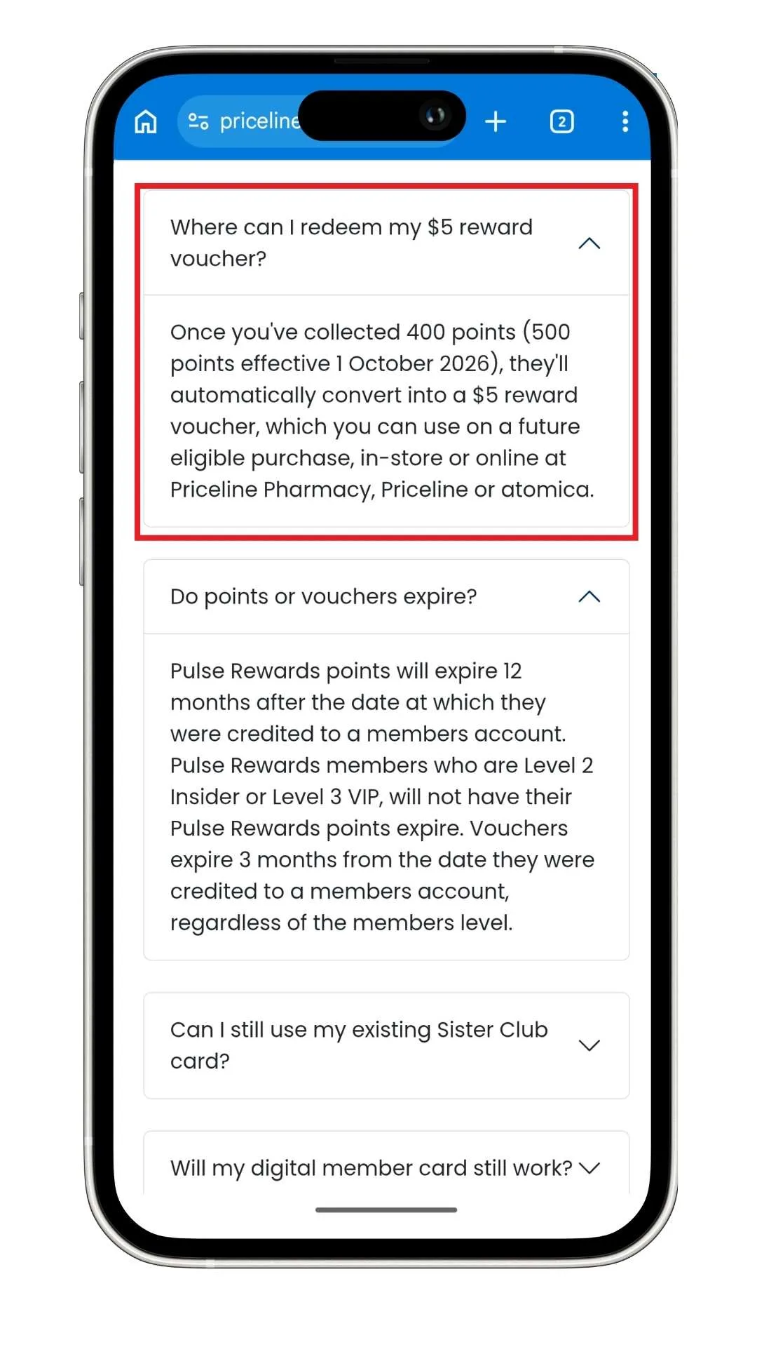 You can get a Priceline discount at the checkout online or in-store by earning Pulse Rewards points.