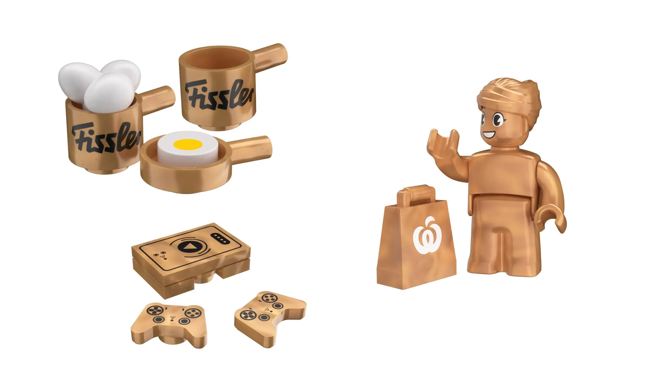 woolwroths announce three rare gold bricks.