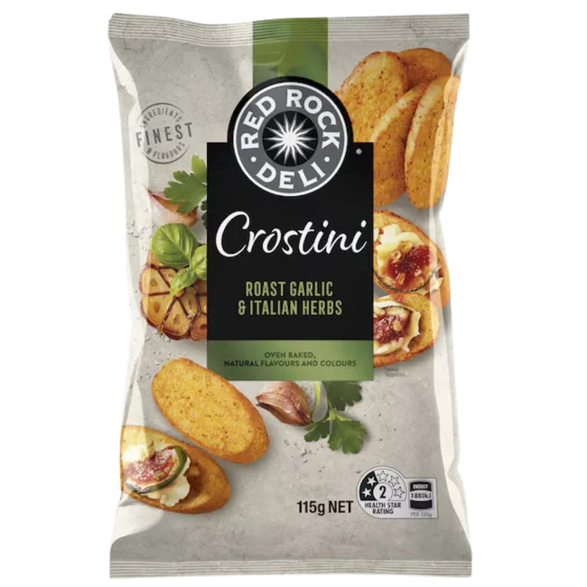 red rock deli crostini garlic and herb