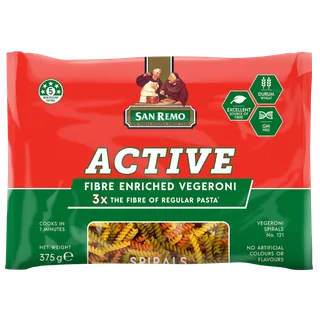 San Remo Active Fibre-Enriched Vegeroni, Woolworths