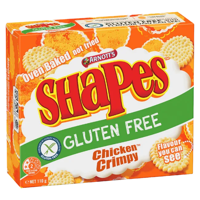 gluten free shapes chicken crimpies