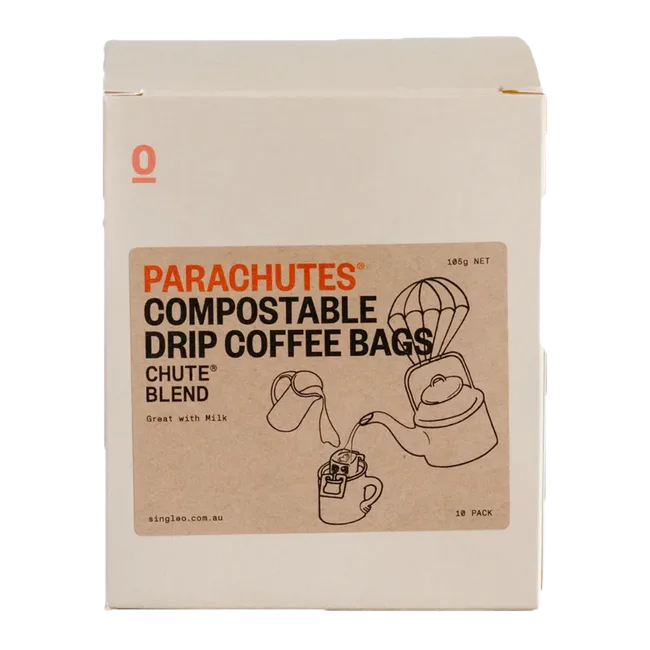 single 0 parachute compostable drip coffee bag
