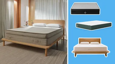 Different types of mattresses (L-R): Eva Premium Adapt hybrid mattress, Sleeping Duck MACH II hybrid mattress, Koala foam mattress, Peace Lily pure latex mattress