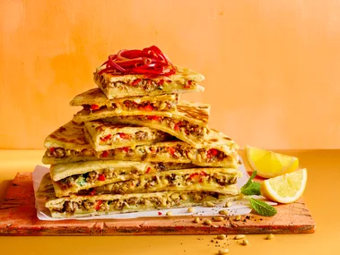 Make chilli lamb flatbread toasties when you can’t be bothered to cook