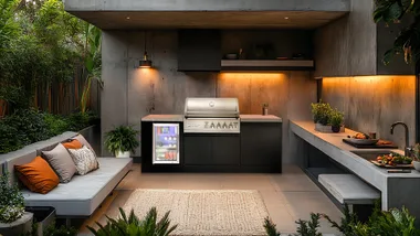 Crossray barbecue kitchen outdoors