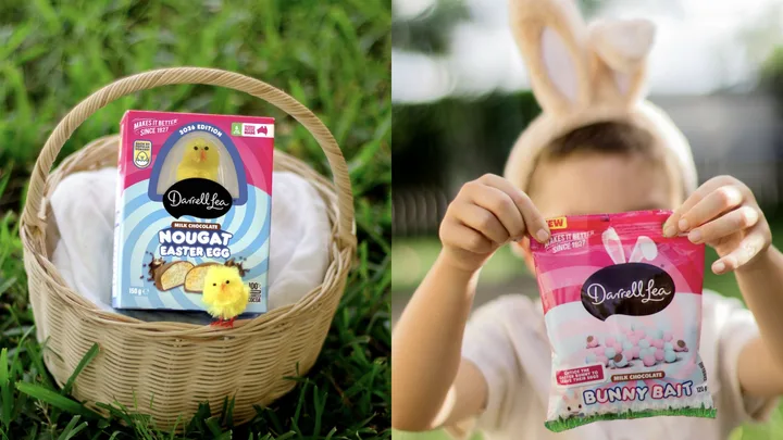 Darrell Lea brings back its iconic fluffy chick in three collectible colours