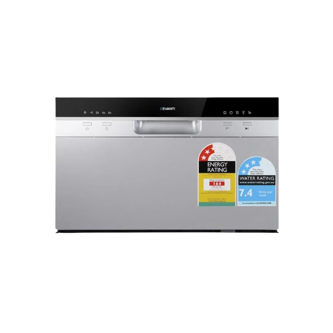 Devanti 6 Place Settings Benchtop Dishwasher+ Best Dishwasher Australia 2026 + Best Benchtop Dishwasher + Kitchen Appliances
