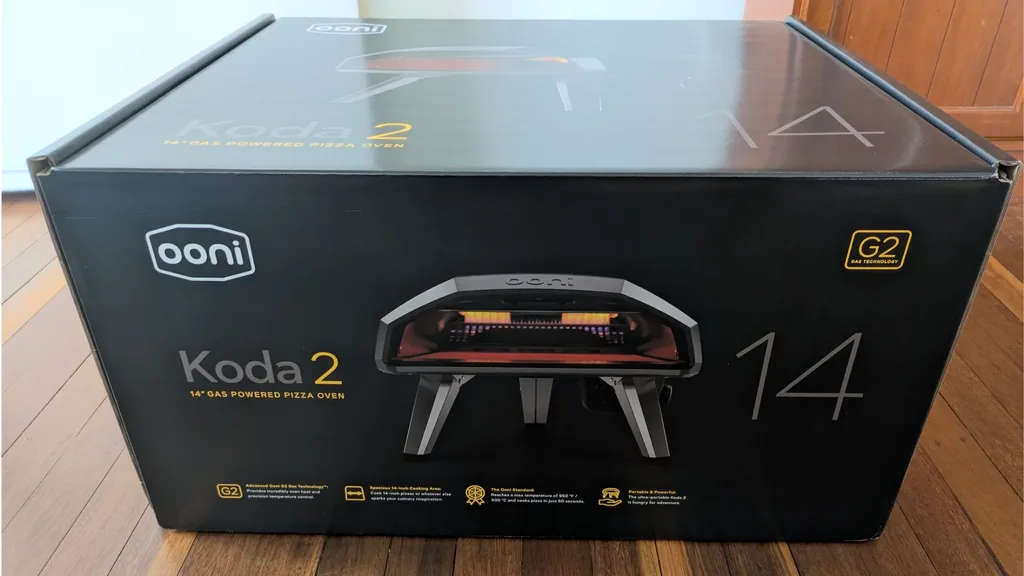 The Ooni Koda 2 in its box, just before I opened it.