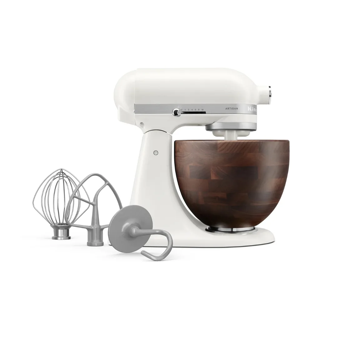 Artisan Tilt-Head Stand Mixer with Walnut Wood Bowl Best KitchenAid sales