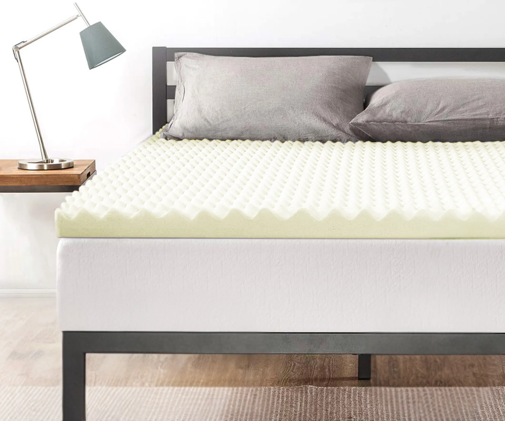 Tontine Comfortech Full Body Support Convoluted Foam Underlay, Queen + Best Affordable Mattress Topper