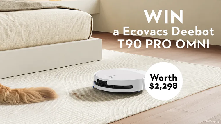 WIN a Ecovacs Deebot T90 Robot Vacuum Cleaner