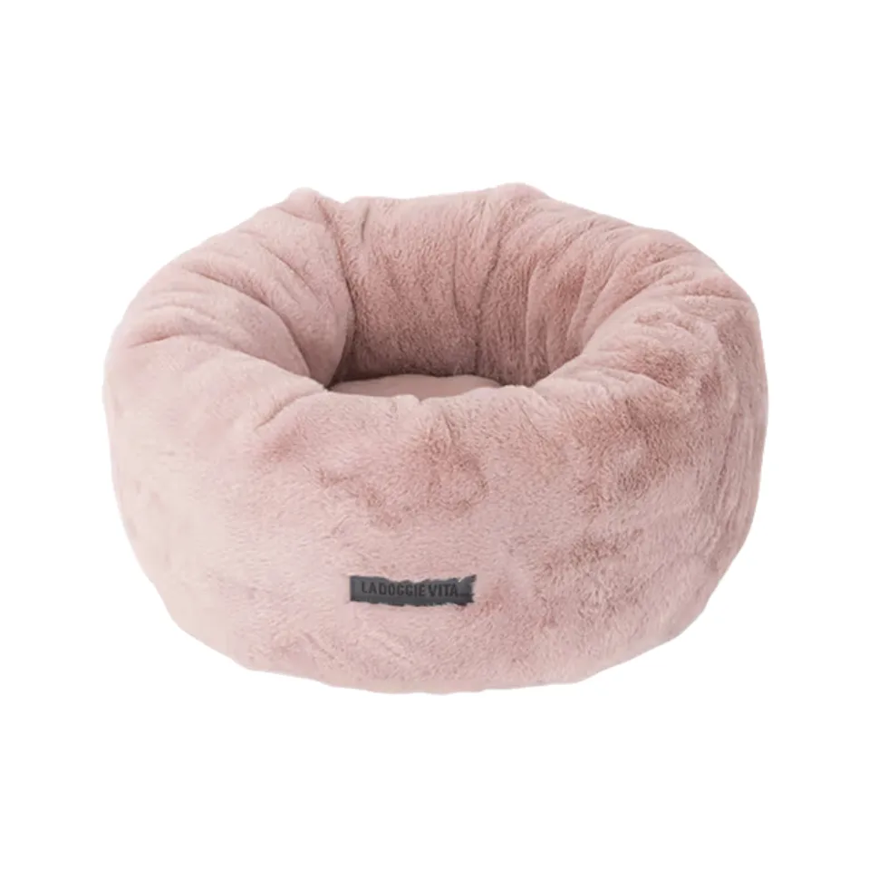 Bed Plush Donut Dusty Pink La Doggie Vita Bed Plush Donut Pink + Best Pet Beds on Sale now + Pet Circle Sale