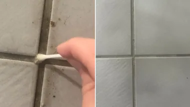 before and after zep grout cleaner