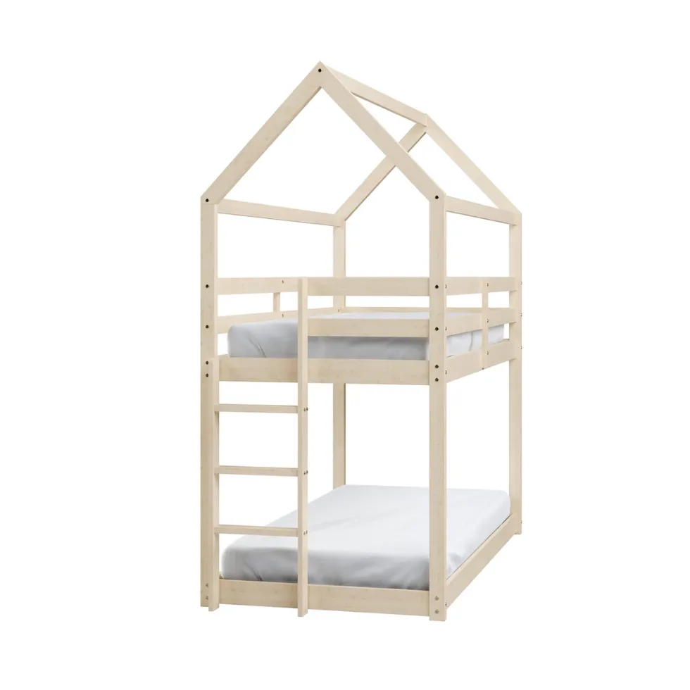 Brook Kids Solid Wood House Shape Twin Bunk Bed Luxo Living + Best Affordable Furniture Brands Australia + Cheap Furniture 2026