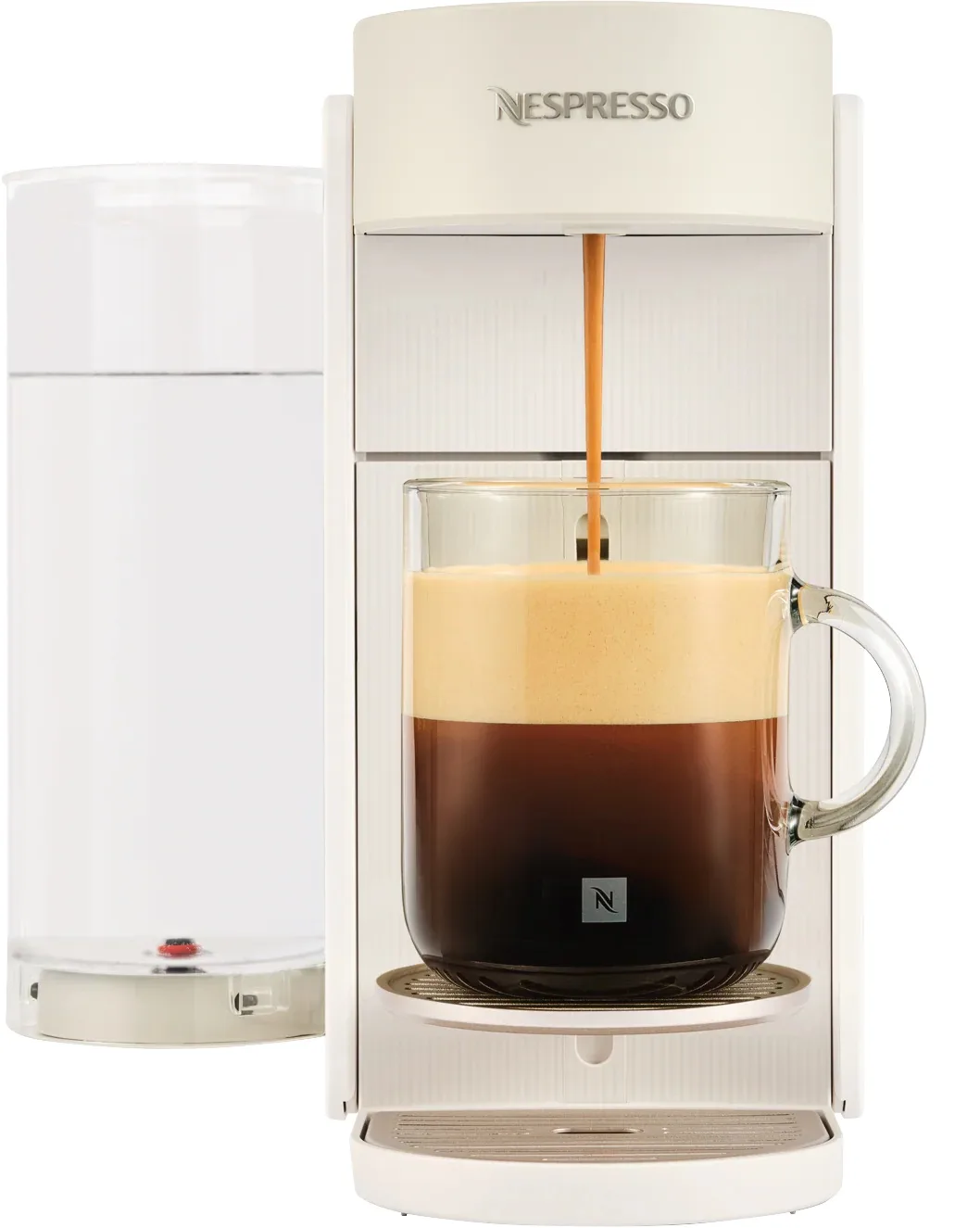 Nespresso Vertuo Up capsule coffee machine in pearl white