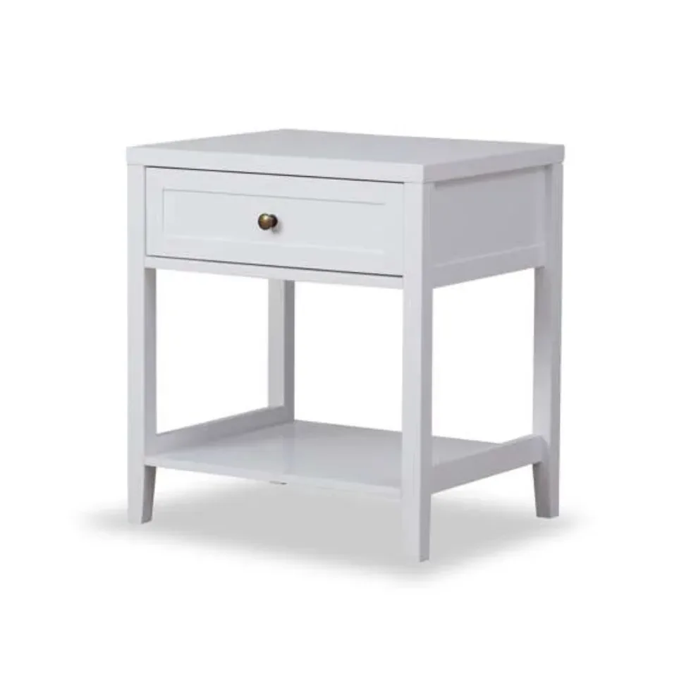 Cove Bedside Table in White Mocka + Best Affordable Furniture Australia 2026 + Cheap Furniture
