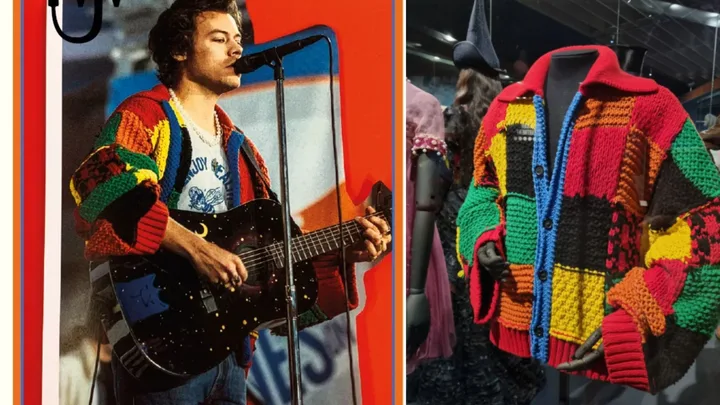 How to knit Harry Styles’ famous colour block cardigan, and the pattern is free