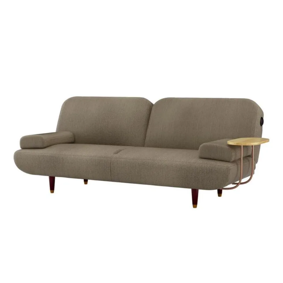 Lawson Khaki Futon Sofa with Charging Ports Fantastic Furniture + Best Affordable Furniture Brands Australia + Cheap Furniture 2026