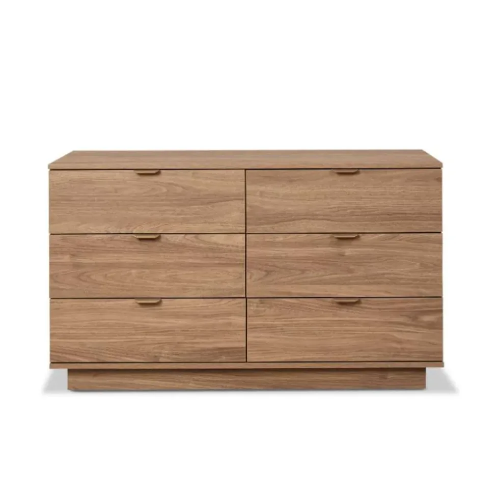 Maverick Six Drawer - Pecan Mocka + Best Affordable Furniture Australia 2026 + Cheap Furniture