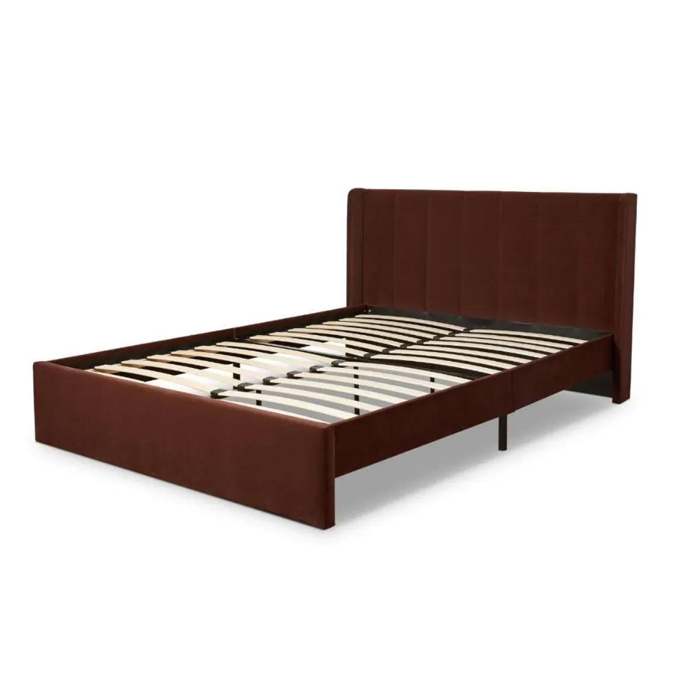 Quinn Queen Bed - Chocolate Mocka + Best Affordable Furniture Australia 2026 + Cheap Furniture