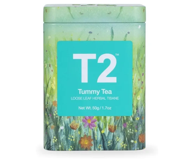T2 Tea Tummy Tea loose leaf in tin