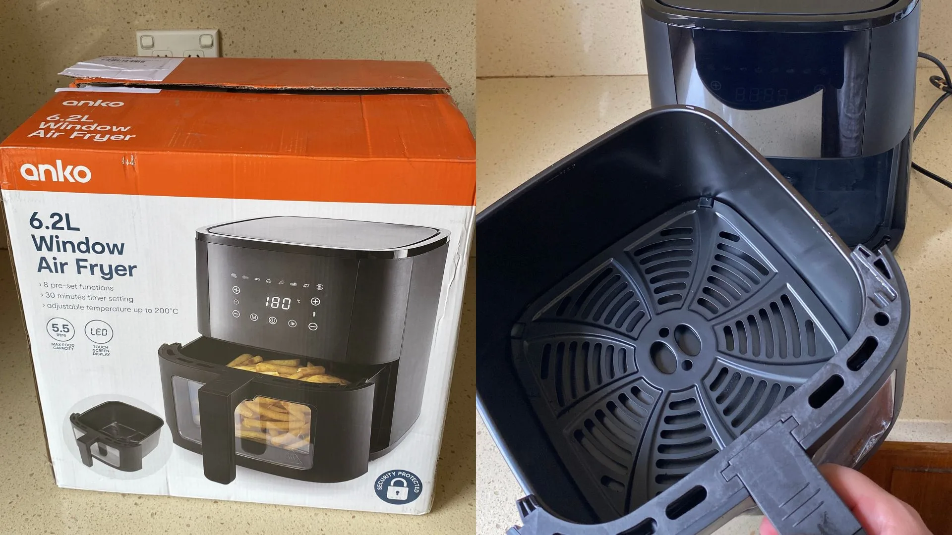 unboxing kmart air fryer 